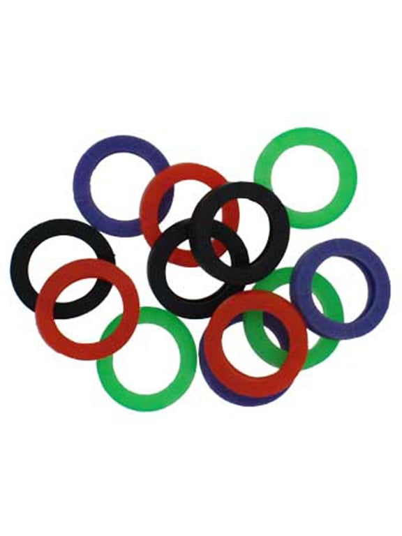 SAFEGUARD 12 Piece Color Key Toppers Set | Vibrant Key Identification Rings | Durable & Reusable | Easy to Use & Identify Various Keys For Home, Office, Gym, Personal & More