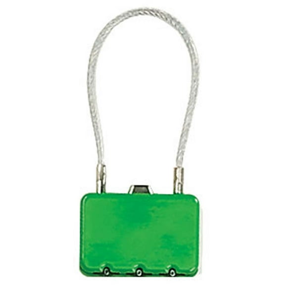 SAFEGUARD (2 Pack) Lock Box with Cable | Personalized 3-Digit Combination Lock | 1.5" x 1" Compact Design | 6" Sturdy Plastic Coated Iron Cable