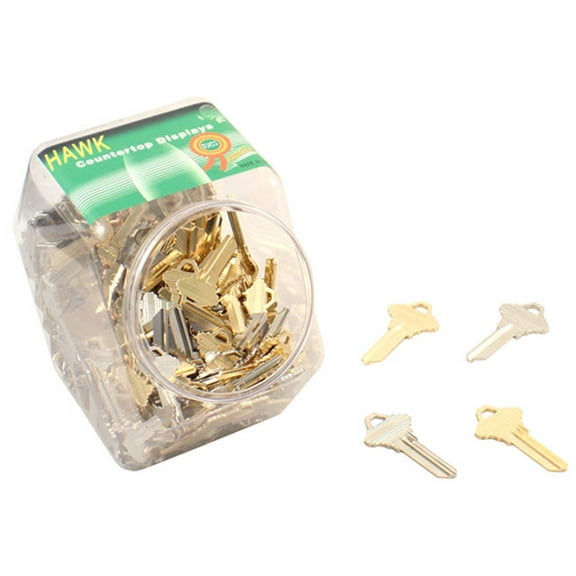 SAFEGUARD 288 Piece Key Blanks Ready for Custom Cutting by Locksmith | Silver & Gold Mixed Color | Standard "SC" Style | Ideal for Hardware Stores & Key Shops
