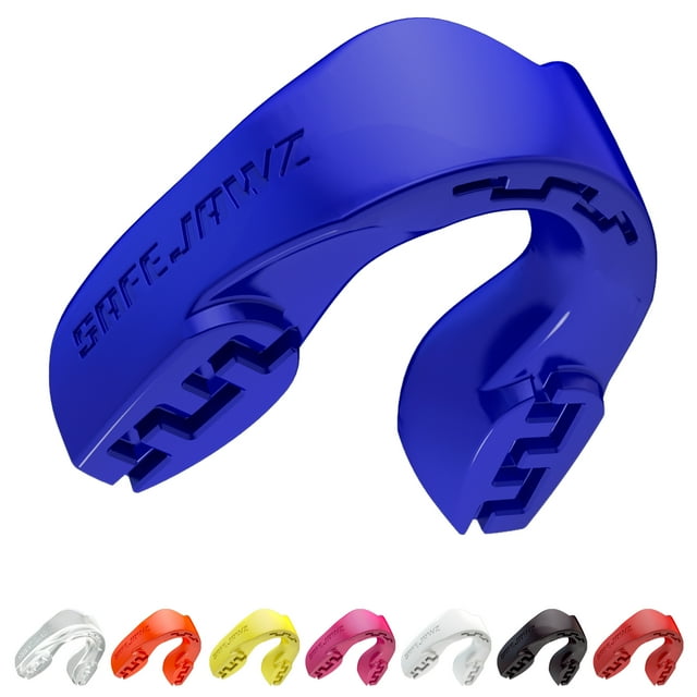 SAFEJAWZ Mouthguard Slim Fit, Adults and Junior Mouth Guard with Case