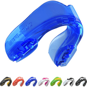 SAFEJAWZ Mouthguard Slim Fit, Adults and Junior Mouth Guard with Case for Boxing, Basketball, Lacrosse, Football, MMA, Martial Arts, Hockey and All Contact Sports (Ice, Adult (12+ Years))