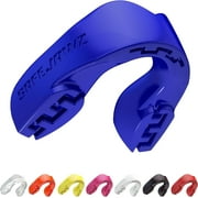 SAFEJAWZ Sports Mouthguard Slim Fit, Adults and Junior Mouth Guard with Case (Blue, Youth (Up to 11 yrs))