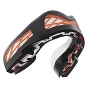 SAFEJAWZ Sports Mouth Guard with Case, Triple Layer Adults Premium Mouthguard Adults 12+ Years, Nitro Black