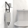 thumbnail image 1 of SAFETY+BEAUTY 3-in-1 Stainless Steel Double Toilet Paper Holder with Grab Bar and Top Shelf for Wet Wipes, Napkins, Phone, Pad, 1 of 8