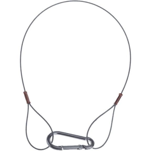 SAFETY CABLE 18IN X1.5MM, LOAD CAPACITY 22LBS