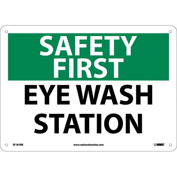 SAFETY FIRST EYE WASH STATION SIGN