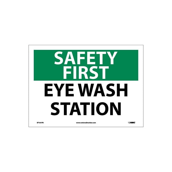 SAFETY FIRST EYE WASH STATION SIGN