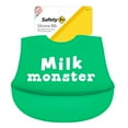 thumbnail interactive-video image 1 of Safety 1st Silicone Infant Baby Bib with Food Catcher Pocket, Color May Vary, 1 of 6