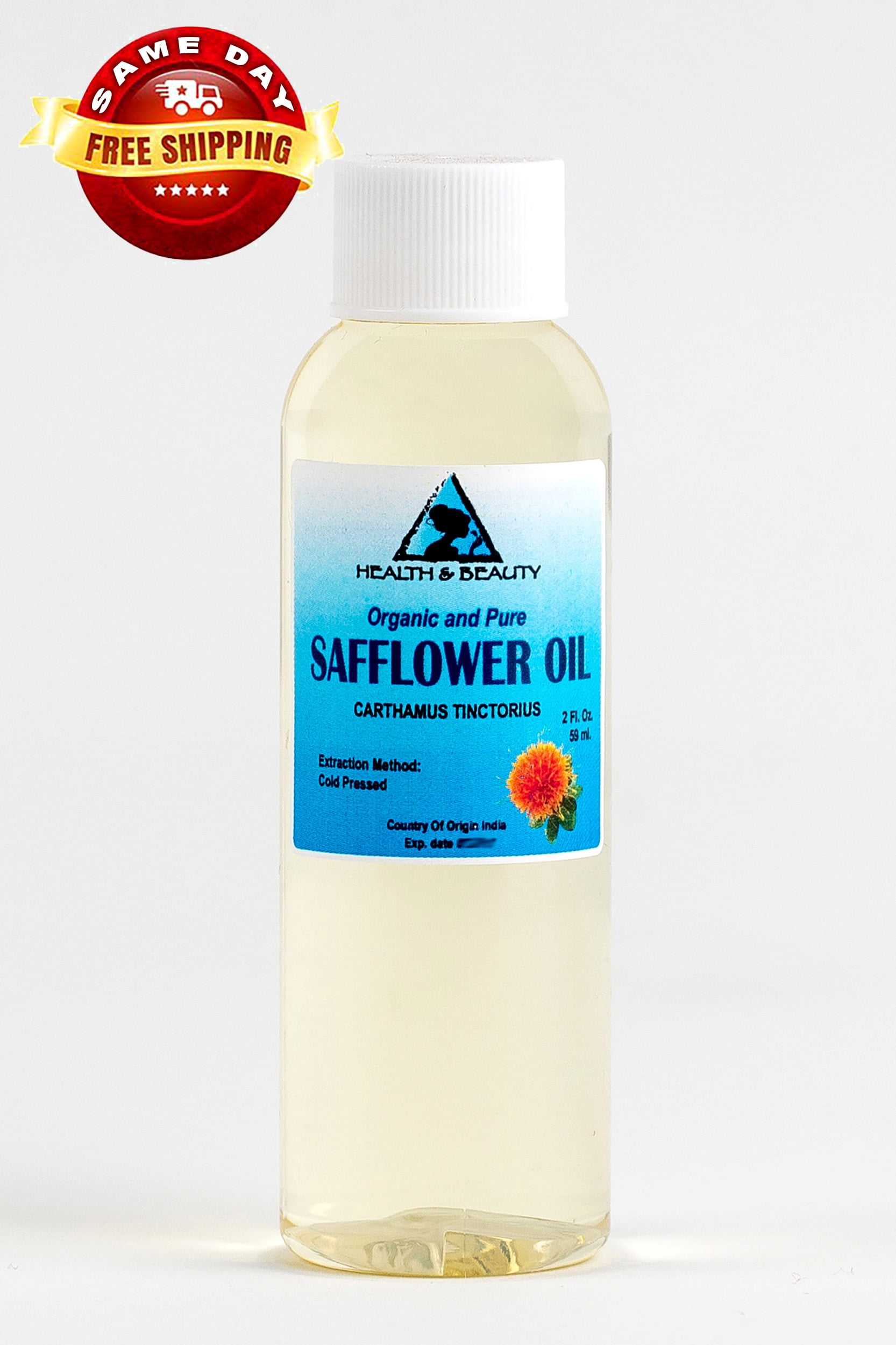 Safflower Oil Organic Carrier Oil (Pharmaceutical Grade) 100% Pure  Essential Oils