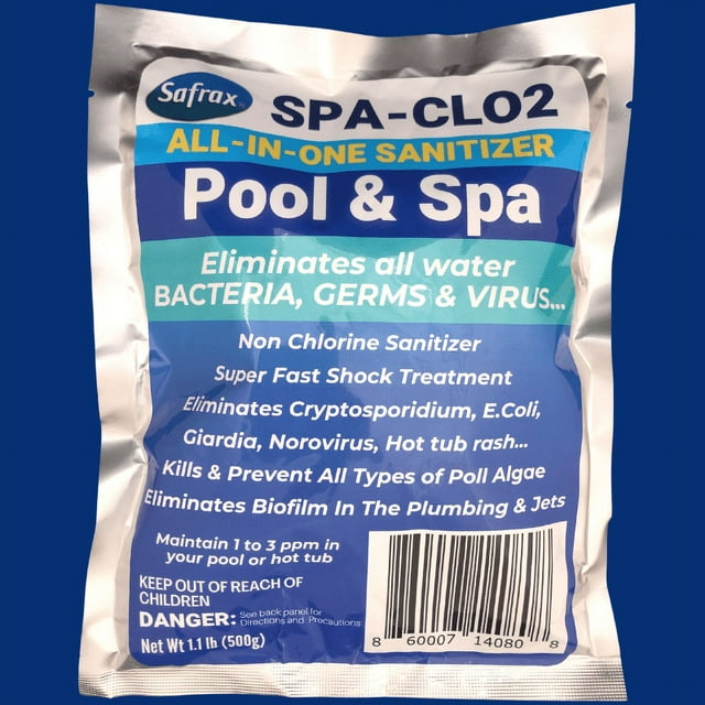 SAFRAX Chlorine Dioxide CLO2 Tablets for SPA, Hot Tubs, Jacuzzi, and
