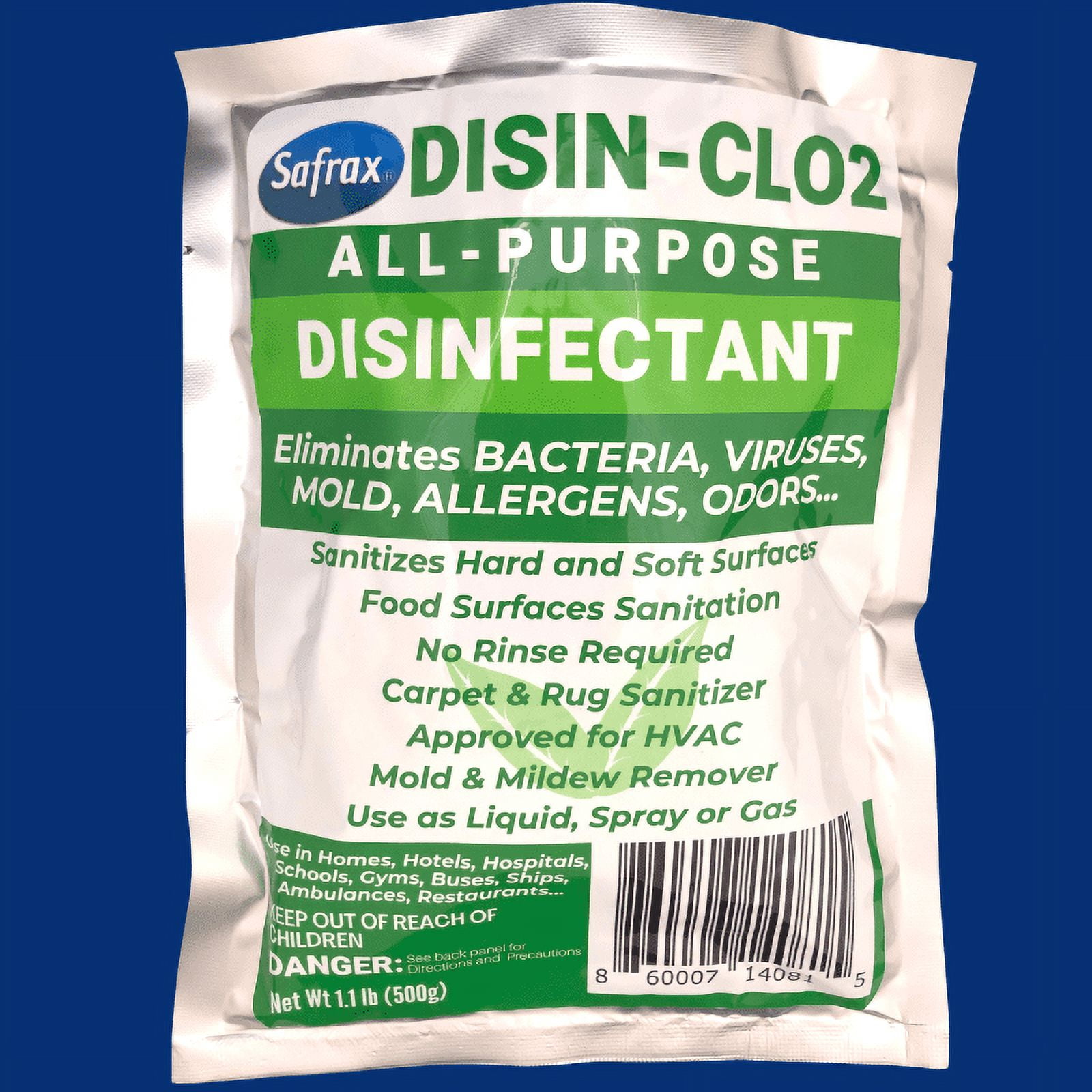 SAFRAX Chlorine Dioxide CLO2 Tablets for all purpose DISINFECTION