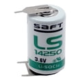 thumbnail image 1 of SAFT LS14250_3PIN 1/2AA Battery 3PIN 3.6V 1200mAh Lithium for RFID, Meter, 1 of 7
