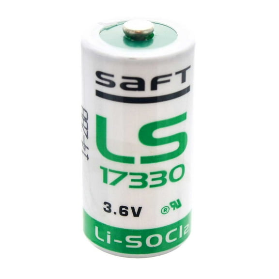 SAFT LS17330 2/3 A Size 3.6V 2.1Ah Lithium Thionyl Chloride Battery