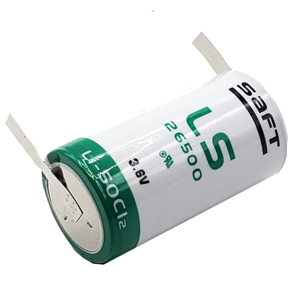 SAFT LS26500_TAB C Battery 3.6V 7700mAh Lithium Cell