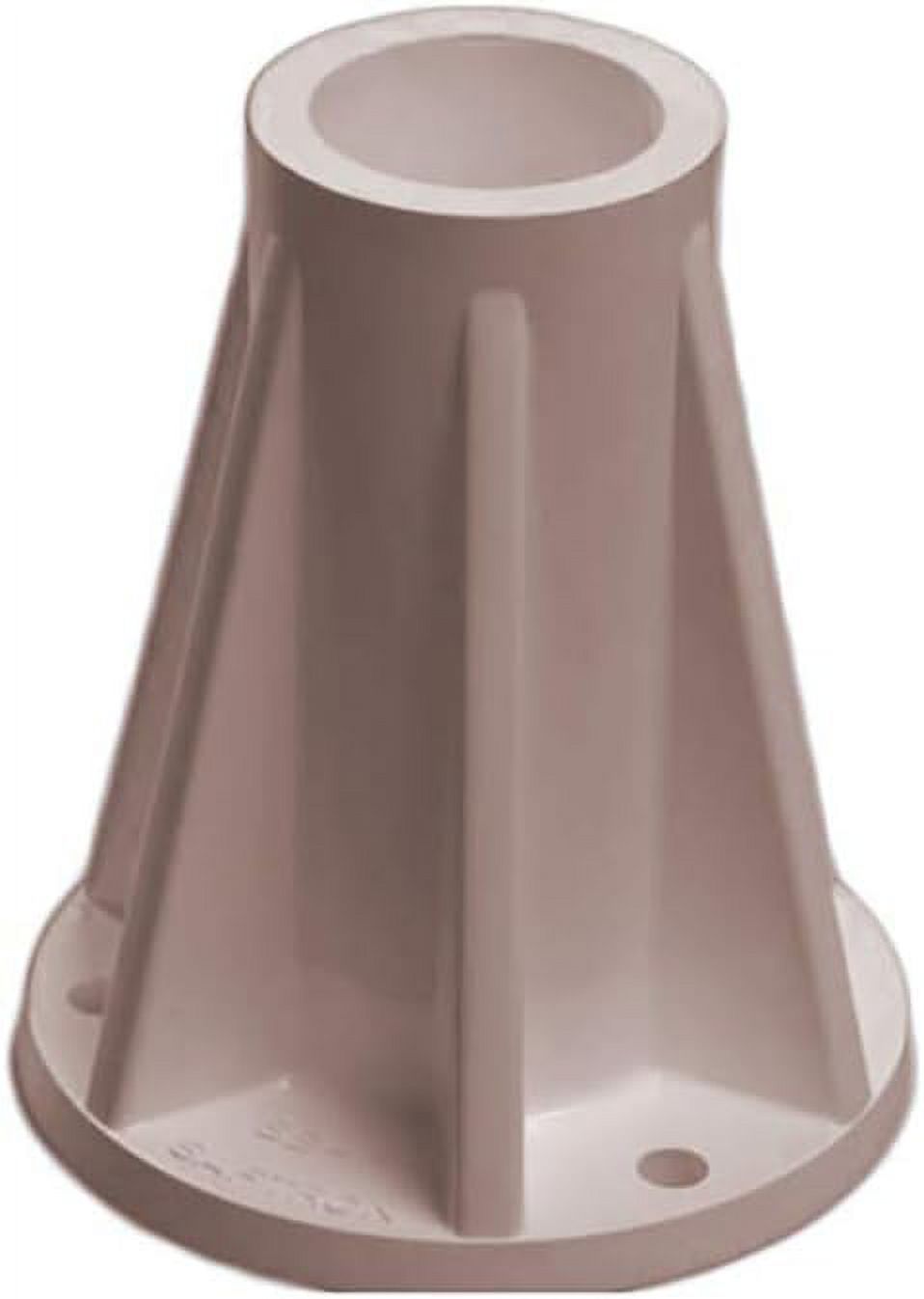 SAFTRON Supporto Montaggio Piscina 15cm - Base Per Scale E Corrimano Beige, Confezione Da 2