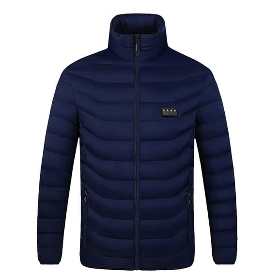 SAFUNY Women’s 21-Zone Control USB Intelligent Constant Temperature Heating Jacket Lightweight Construction Full Zip Closure Coat for Work Outdoor Cool Seasons Blue M