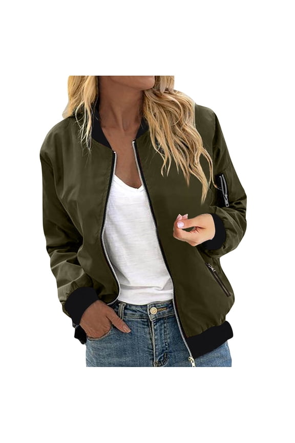 Women’s Jacket Multi Pocket Design Durable Fabric Stylish for Streetwear Outdoor Trips All Seasons Army Green XXXXL