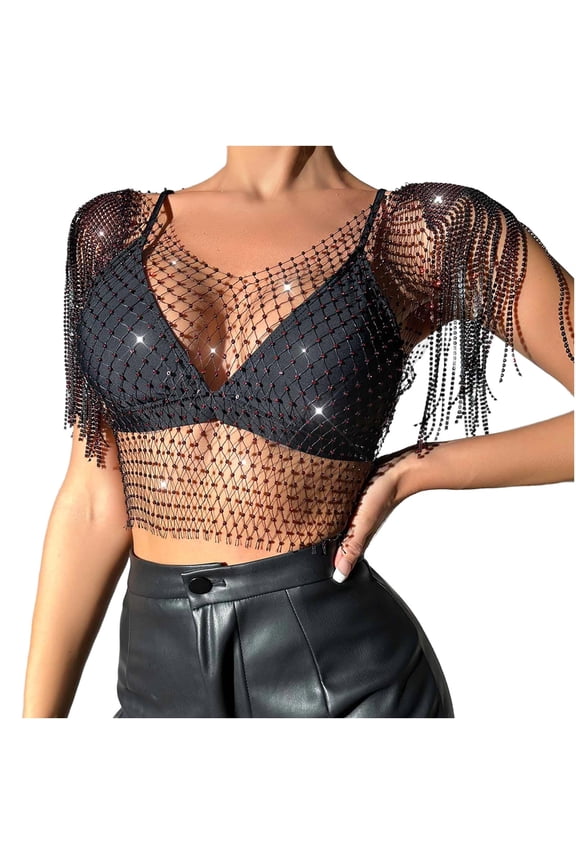 Women's Sheer Mesh Lace Sleeveless Cami Top Tank Top for Lingerie and Nightwear Wine M
