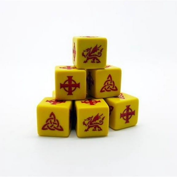 SAGA Celtic Dice -Welsh (8) GPB SD04