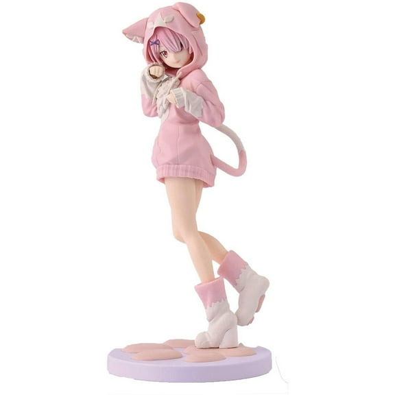 SAGA Re:Zero Life in Another World Luminasta RAM Fluffy Pack Figure, BOX WEAR