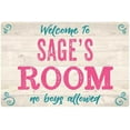 thumbnail image 1 of SAGE'S Room Kids Bedroom Sign Gift 8x12 Metal Sign 108120089309, 1 of 1