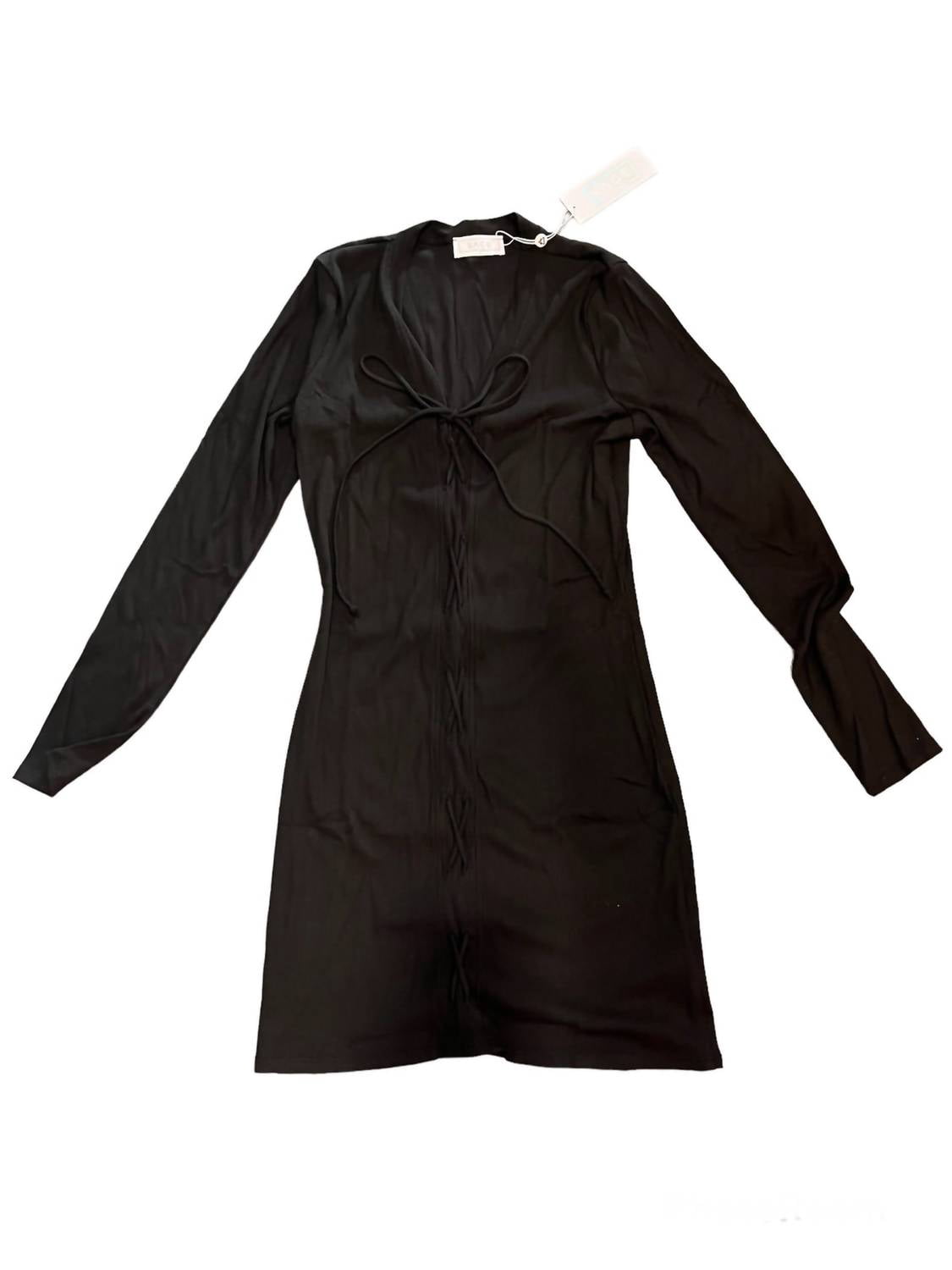 SAGE THE LABEL On The Go Lace Up Mini Dress