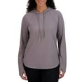 thumbnail image 1 of SAGE Women's Lightweight Hoodie, Long Sleeve, Gray, Large, 1 of 6