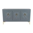 thumbnail image 1 of SAGEBROOK HOM Wood, 78x39 Console Cabinet, Gray/gld, Kd, 1 of 8