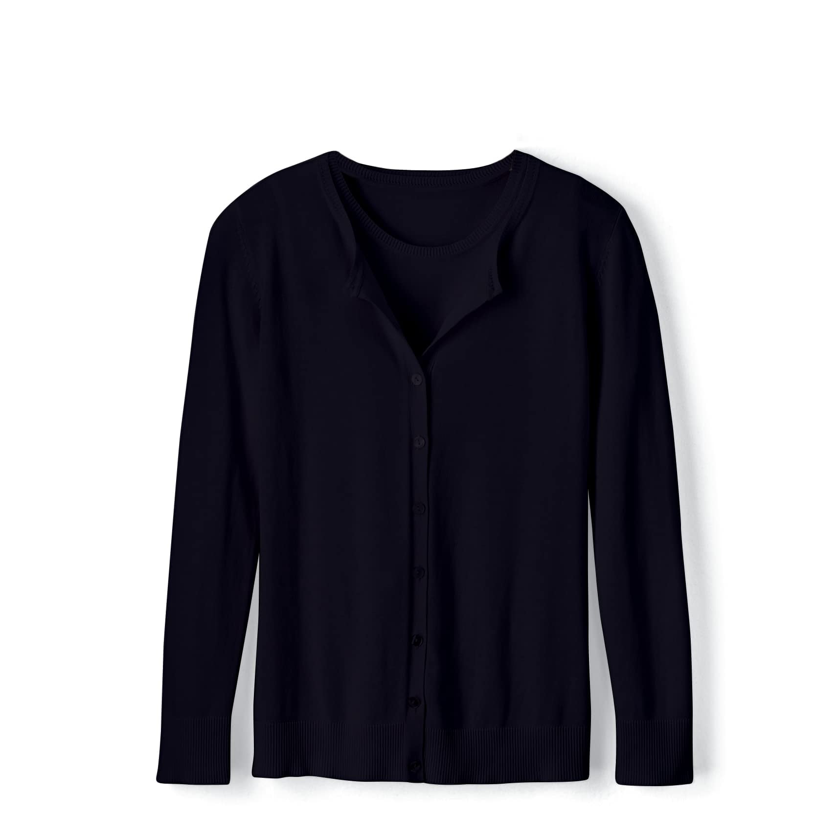 Sleeveless Cardigan & Bottoming Shirt 2Pcs