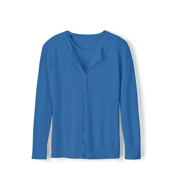 SAGEFINDS Caroline Cardigan and Shell Twinset | Women’s Button Down Sweater and Tank Top Set | Soft Knit | Long Sleeve | Clear Blue X Large