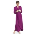 thumbnail image 1 of SAGEFINDS Rayon Made from Bamboo (94% Rayon from Bamboo, 6% Spandex) Long Wrap Robe for Women, 1 of 8