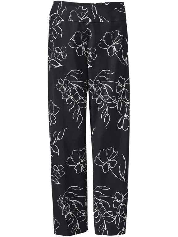 Slenderizing Ankle Pants for Women, Slimming Pull-On Slacks, Stretch Fit with Tummy Control, Work, Business, Office, Casual Wear