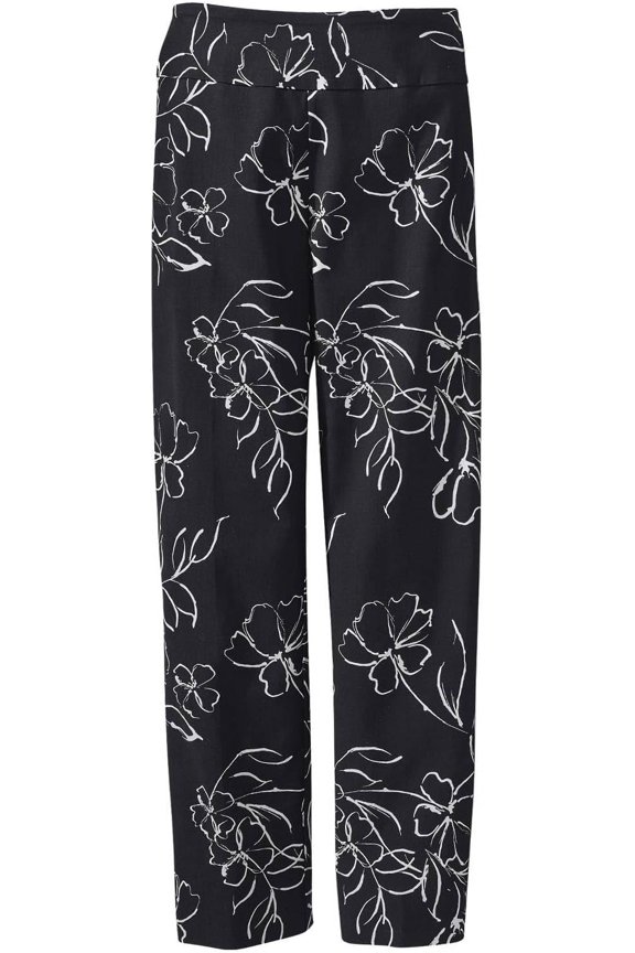 Slenderizing Ankle Pants for Women, Slimming Pull-On Slacks, Stretch Fit with Tummy Control, Work, Business, Office, Casual Wear