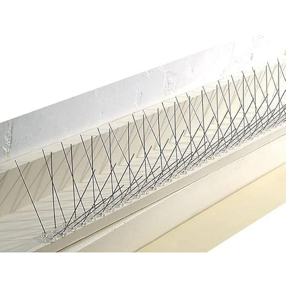 SAGEFINDS Stainless Steel Bird Repelling Spikes | Pack of 10 Deterrent Strips | 102 Total | Anti Pigeon, Crow, Small Birds Metal Spikes | Easy Installation | Flexible Base for Curved Surfaces