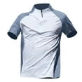 thumbnail image 1 of SAGH Pullover Golf Jacket Men Weather-Resistant Quarter Zip Athletic Tee Sun Shirts for Men White L, 1 of 5
