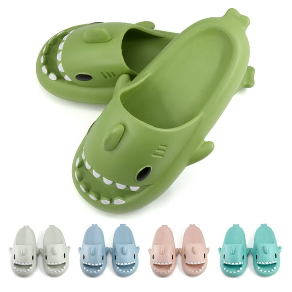 SAGUARO Cloud Shark Slides for Kids Cute Cartoon Slippers Shower Sandals
