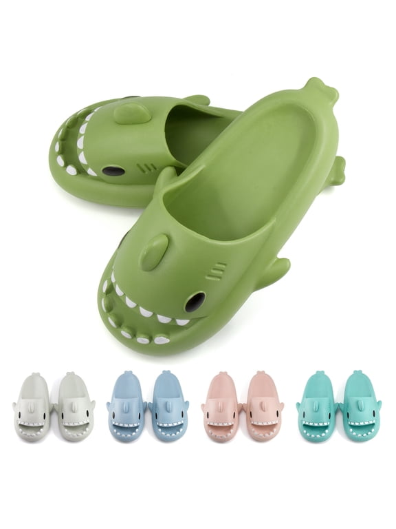 Cloud Shark Slides for Kids Cute Cartoon Slippers Shower Sandals