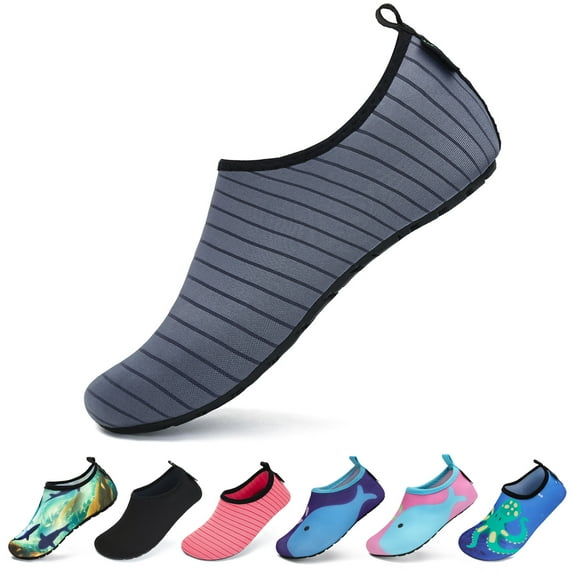 SAGUARO Unisex Kids Water Shoes Boys Girls Sports Aqua Socks Quick Dry Breathable Barefoot Skin Shoes for Outdoor Swimming Pool Beach