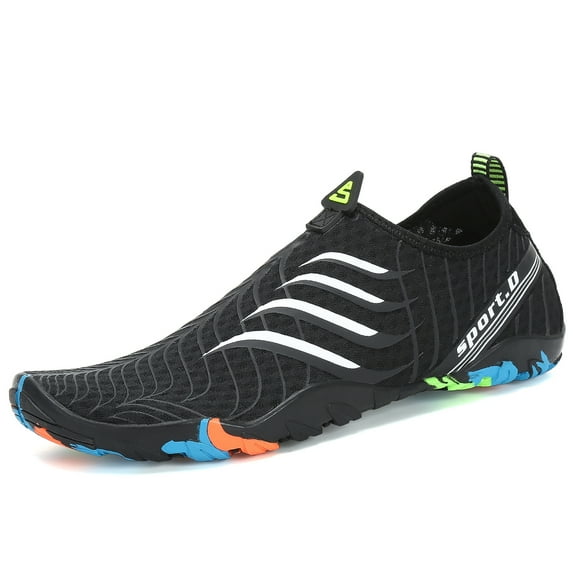 SAGUARO Womens Water Shoes Mens Aqua Shoes Quick Dry Sports Beach Swim Diving With Non-Slip Sole Black