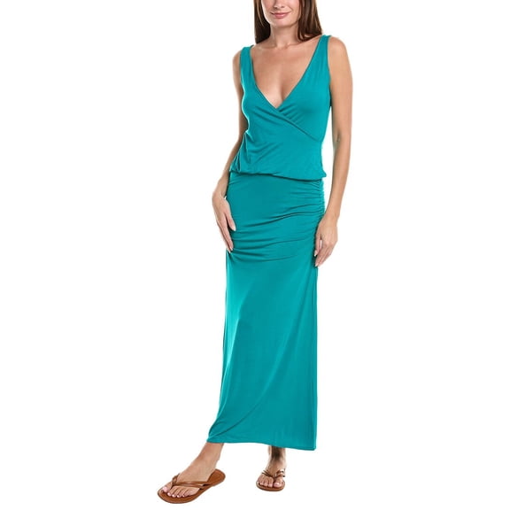 SAHA womens Cove-Up Maxi Dress, m, Blue