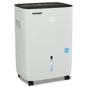 SAHAUHY 120 Pints Dehumidifier for Home Basement Large Room Spaces up to 6,200 Sq. Ft with Drain Hose and Water Tank