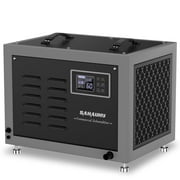 SAHAUHY 158 Pints Crawl Space/Basement Dehumidifier,Commercial Dehumidifier with Drain Hose,Washable Filter, Auto Defrost,Memory Starting,Remote Monitoring,5 Years Warranty(Black)