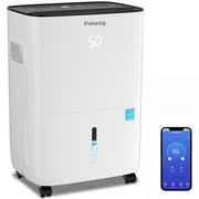 Folanzy 80 Pints Smart ENERGY STAR Dehumidifier for Home Basement Large Room Spaces up to 5,200 Sq. Ft with Drain Hose and Water Tank