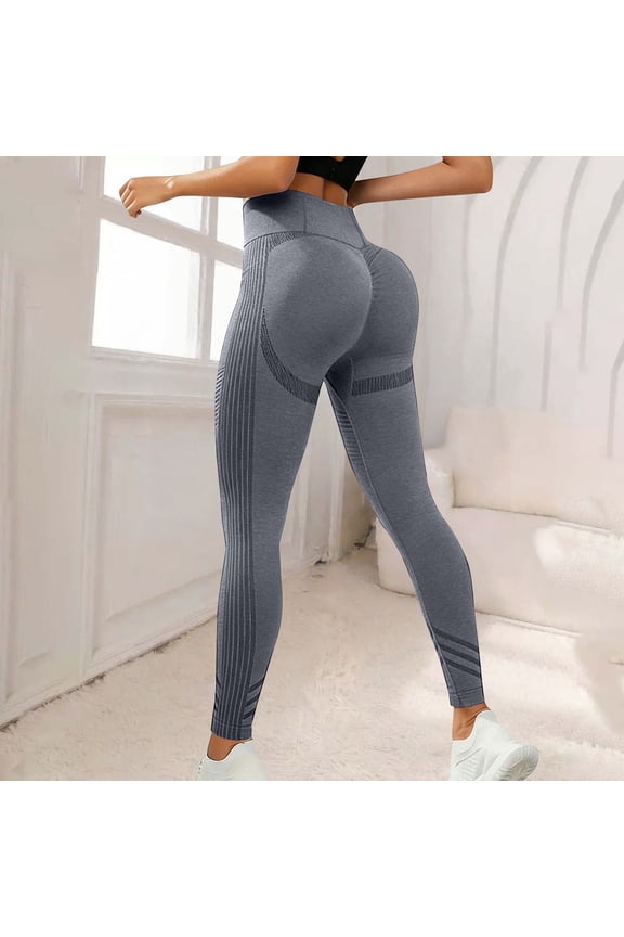 3D Compression Leggings Women High Waisted Tummy Control Pants Sport Tights Anti Cellulite Leggings Skin-Friendly No Front Seam Workout Pants Breathable Smooth Leggings