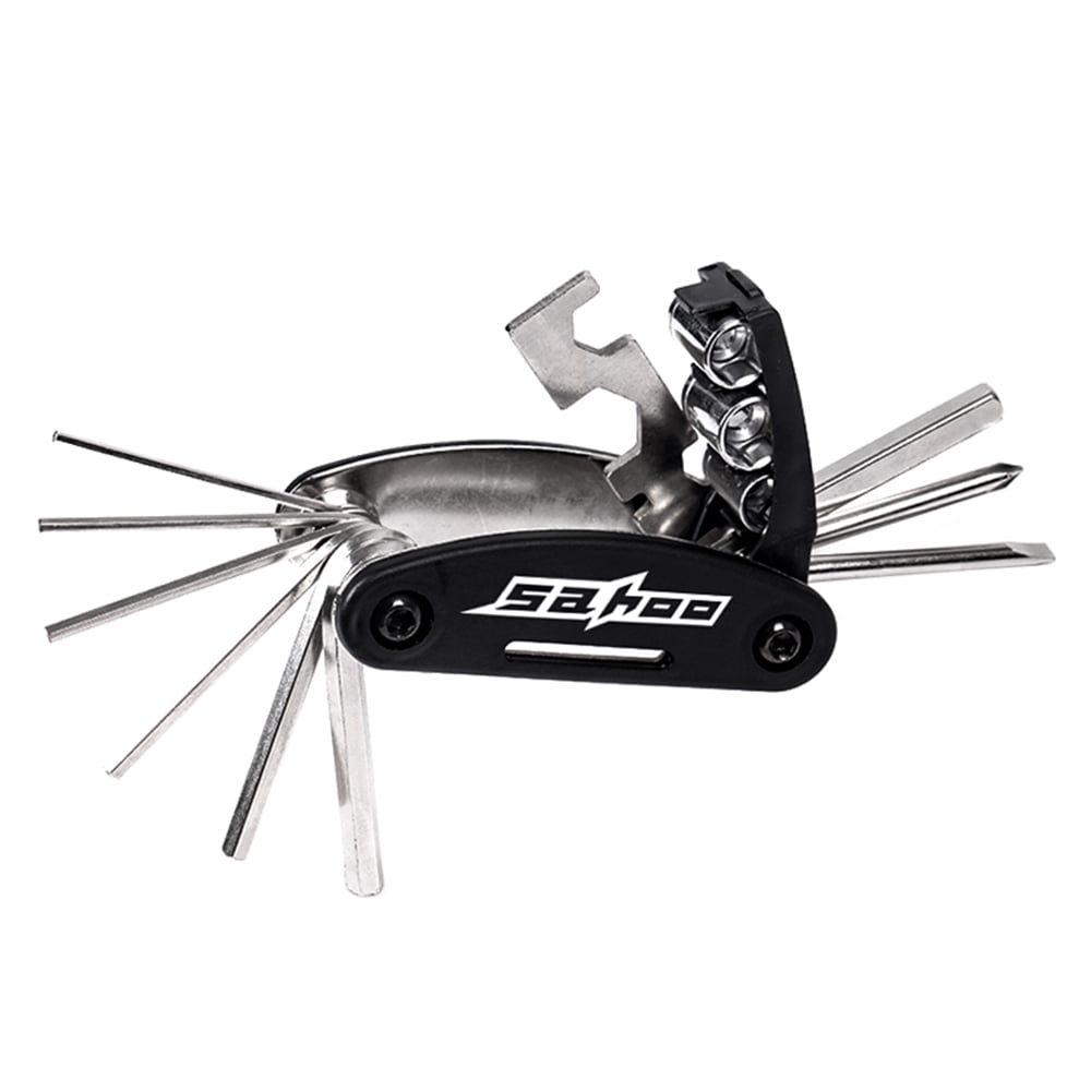 SAHOO Bike Tool Kits Saddle Bag Cycling Seat Pack 16 in 1 Multi