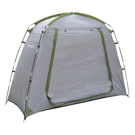 SAHOO Waterproof Outdoor Storage Shed Bike Tent Silver Coated Polyester Bike Shelter Space Saving Garden Tool Storage Cover