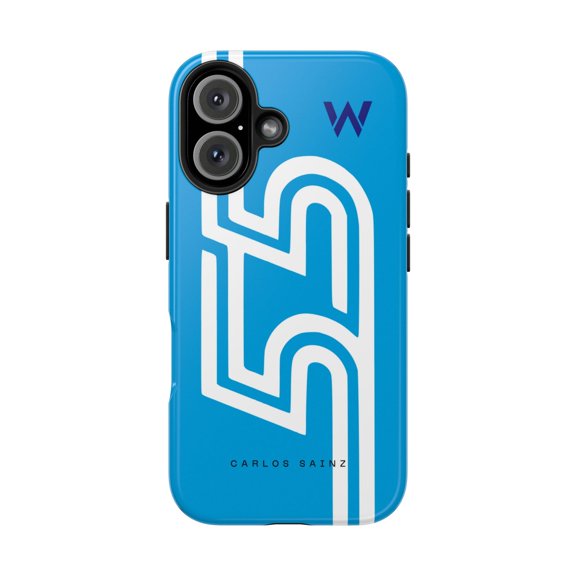 SAI Blue CS 55 Tough Phone Case for Formula Racing - iPhone 16