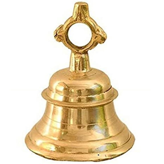SAI DECORATIVE Brass Bell Temple Ghanta Pooja Bell (8 KG, Gold)