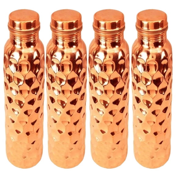 SAI DECORATIVE Diamond Copper Water Bottle 1 Liter (Pic-4)