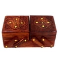 thumbnail image 1 of SAI DECORATIVE Handmade Wooden Folding Jewelry Box for Women Jewelry Organizers for Girls(Medium, 2 Tier), 1 of 6